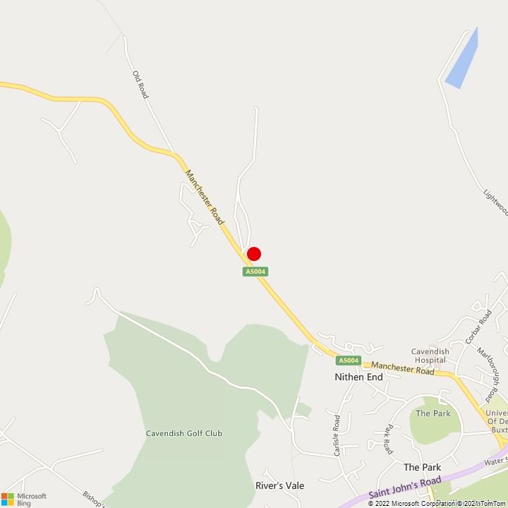 Map showing location of property