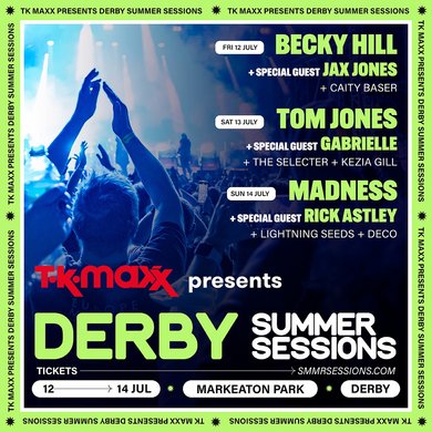 TK Maxx presents Derby Summer Sessions event artwork