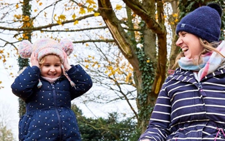 Image Credit: ©National Trust Images/Arnhel de Serra Mother and daughter outside in Autumn