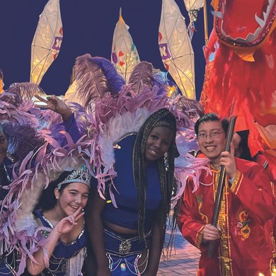 Participants at Derby Lantern Parade