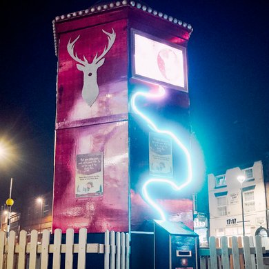 The UK's Largest Santa Postbox on The Spot, Derby