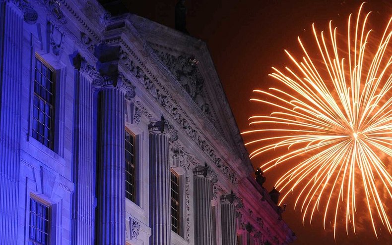 Fireworks by Chatsworth House