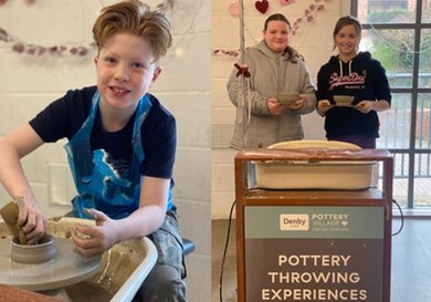 Menu image for 'Kids Have a Go' Pottery Throwing