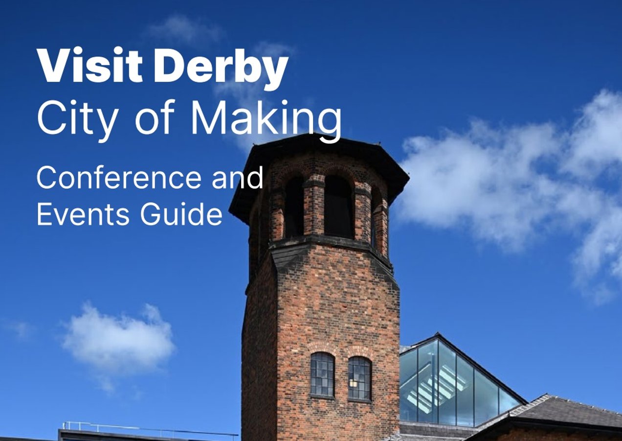 Visit Derby Conference and Events Guide cover artwork