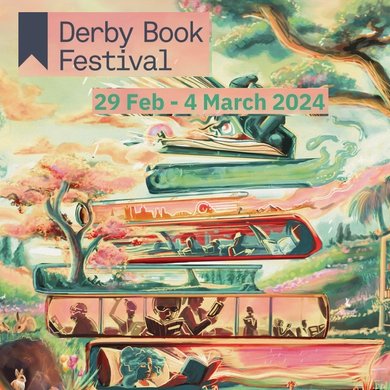 Derby Book Festival spring collection event artwork