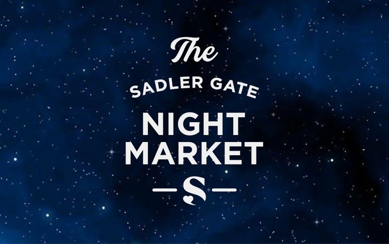 The Sadler Gate Night Market event artwork
