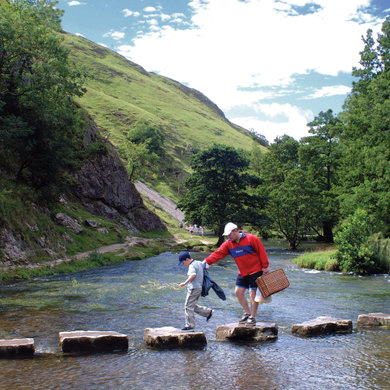 Stepping stones in Dovedale