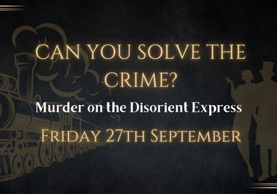 Menu image for Murder on the Disorient Express | Criminal Cabaret Dinner