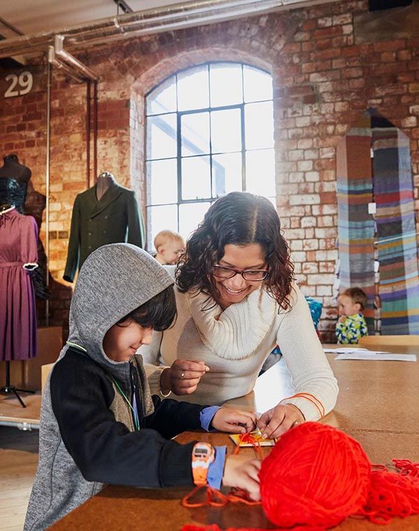 Visitors at the Museum of Making