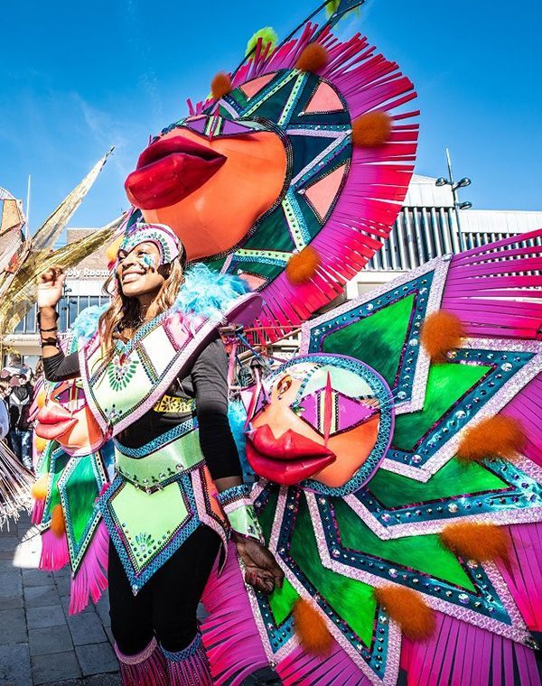 Caribbean carnival performer