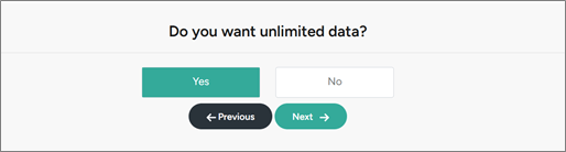 option to choose whether he wants unlimited data