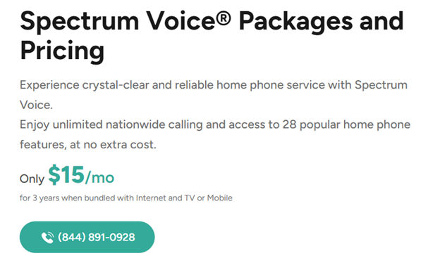 Spectrum Voice Plan