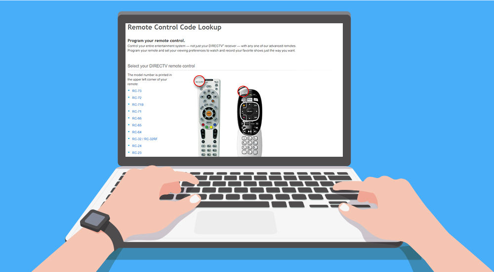 directv remote control code lookup