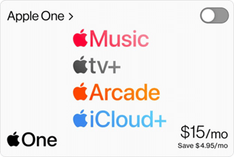 Aplicaciones de Apple One