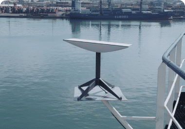 A Boat has satellite internet