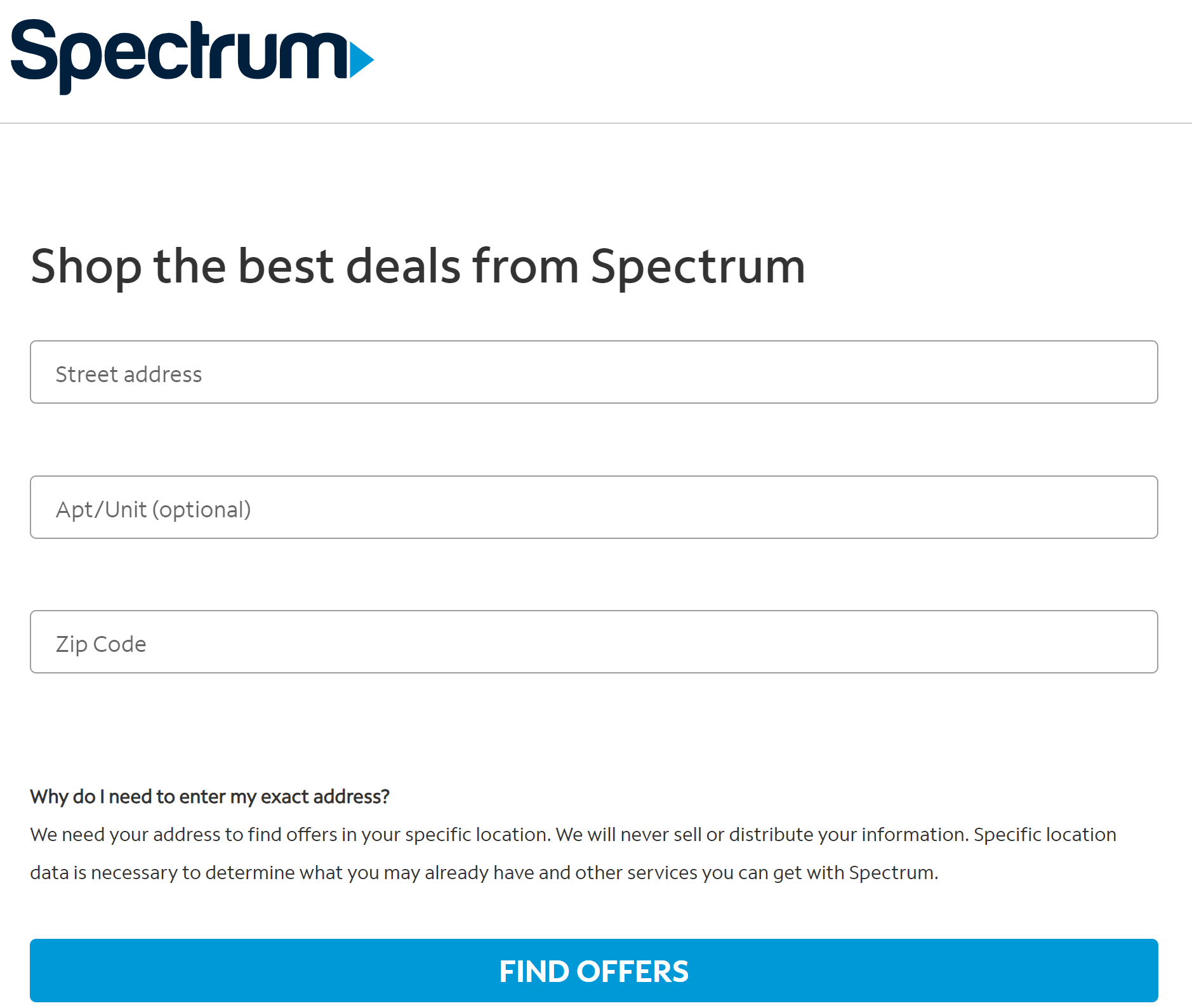 shop the best deals from spectrum