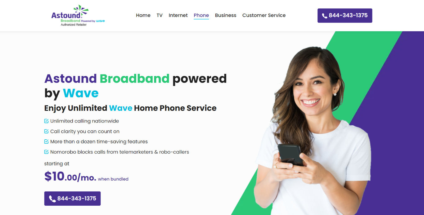 Astound Broadband powered by Wave Broadband Home Phone 2023