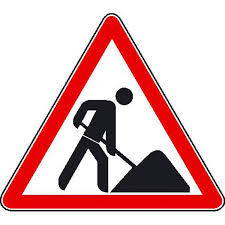 Panneau de signalisation travaux