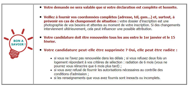 Informations bonnes à savoir