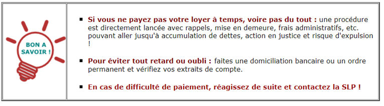 Informations importantes