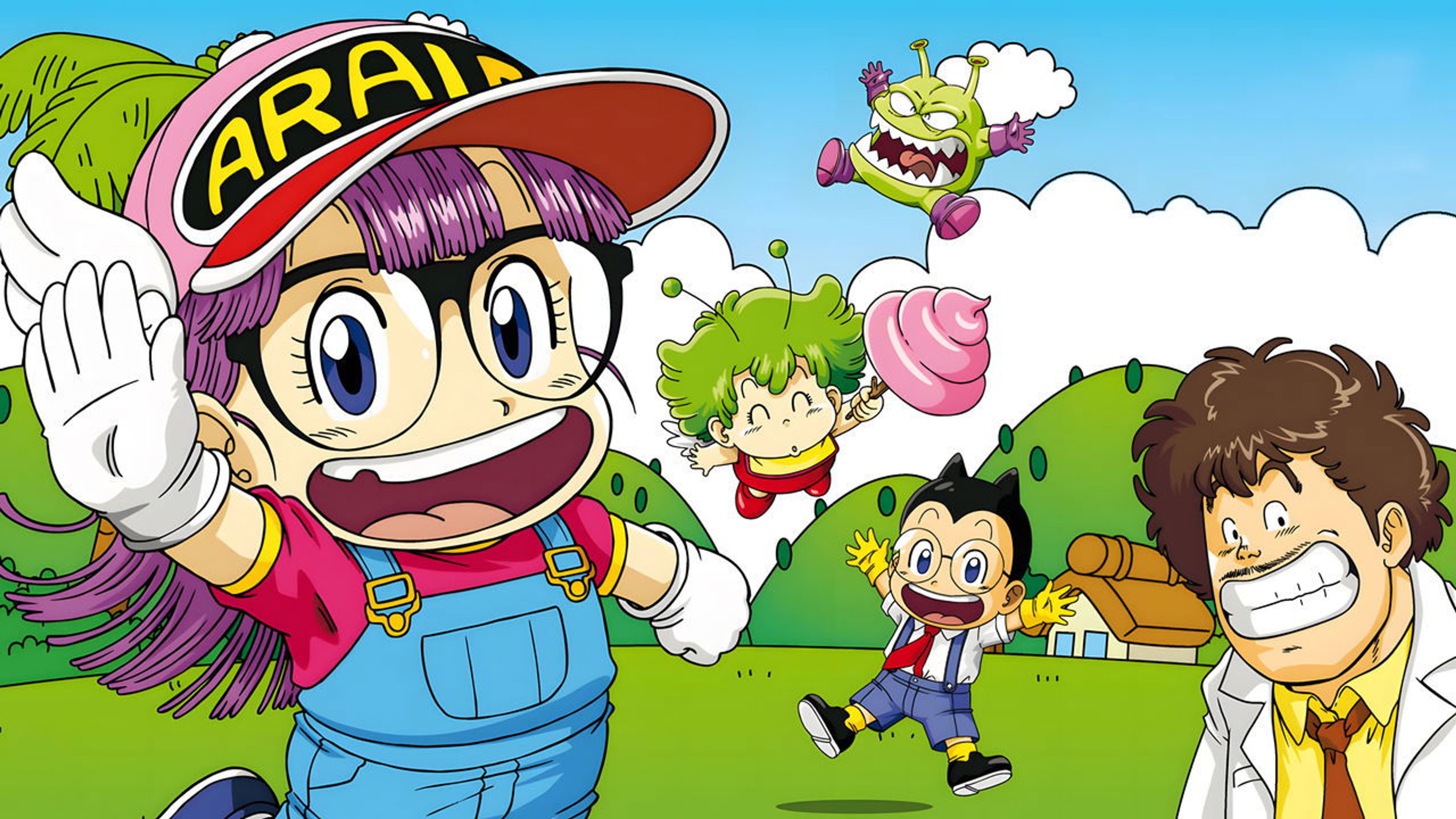 Backdrop of Dr. Slump