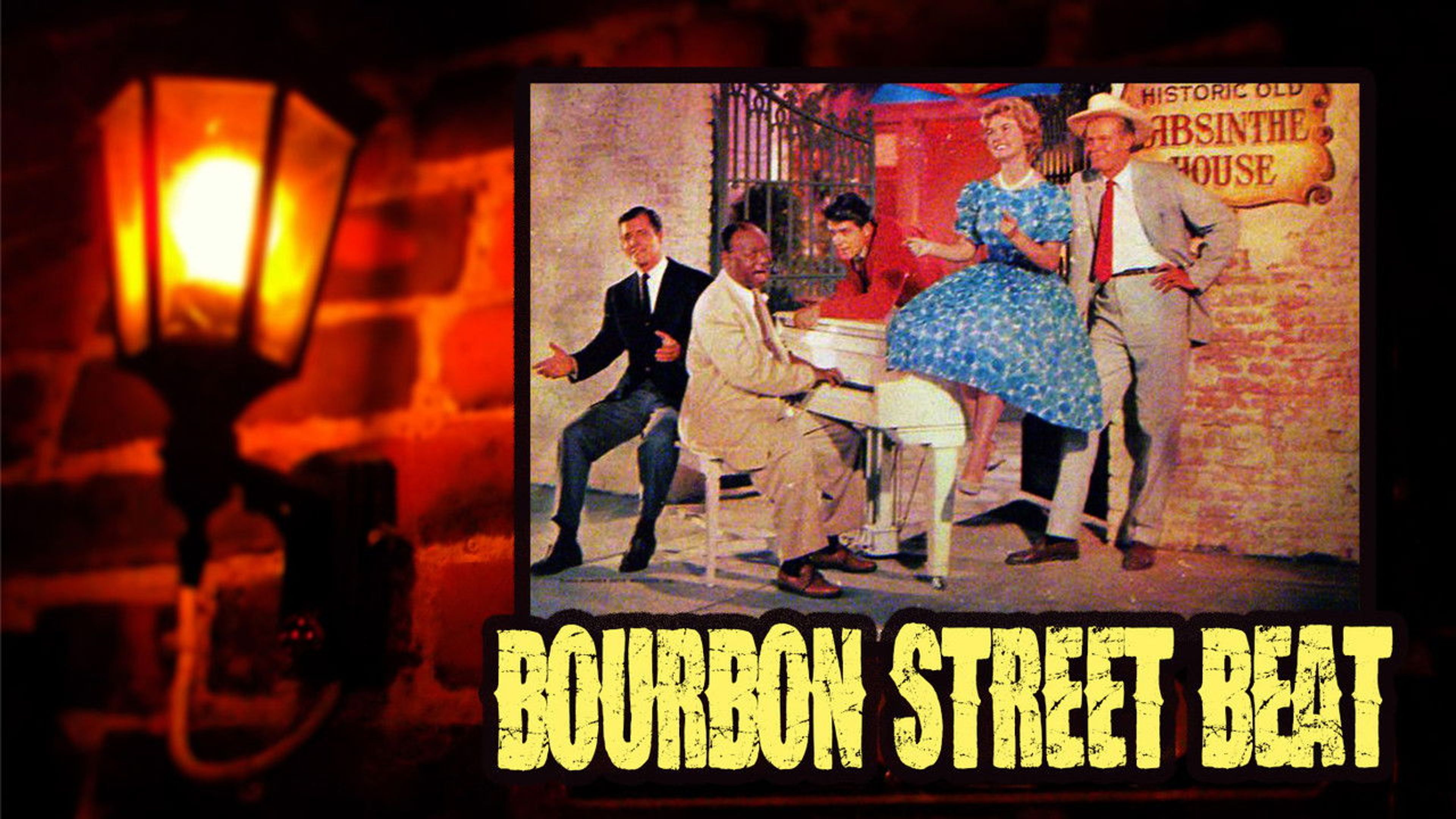 Backdrop of Bourbon Street Beat