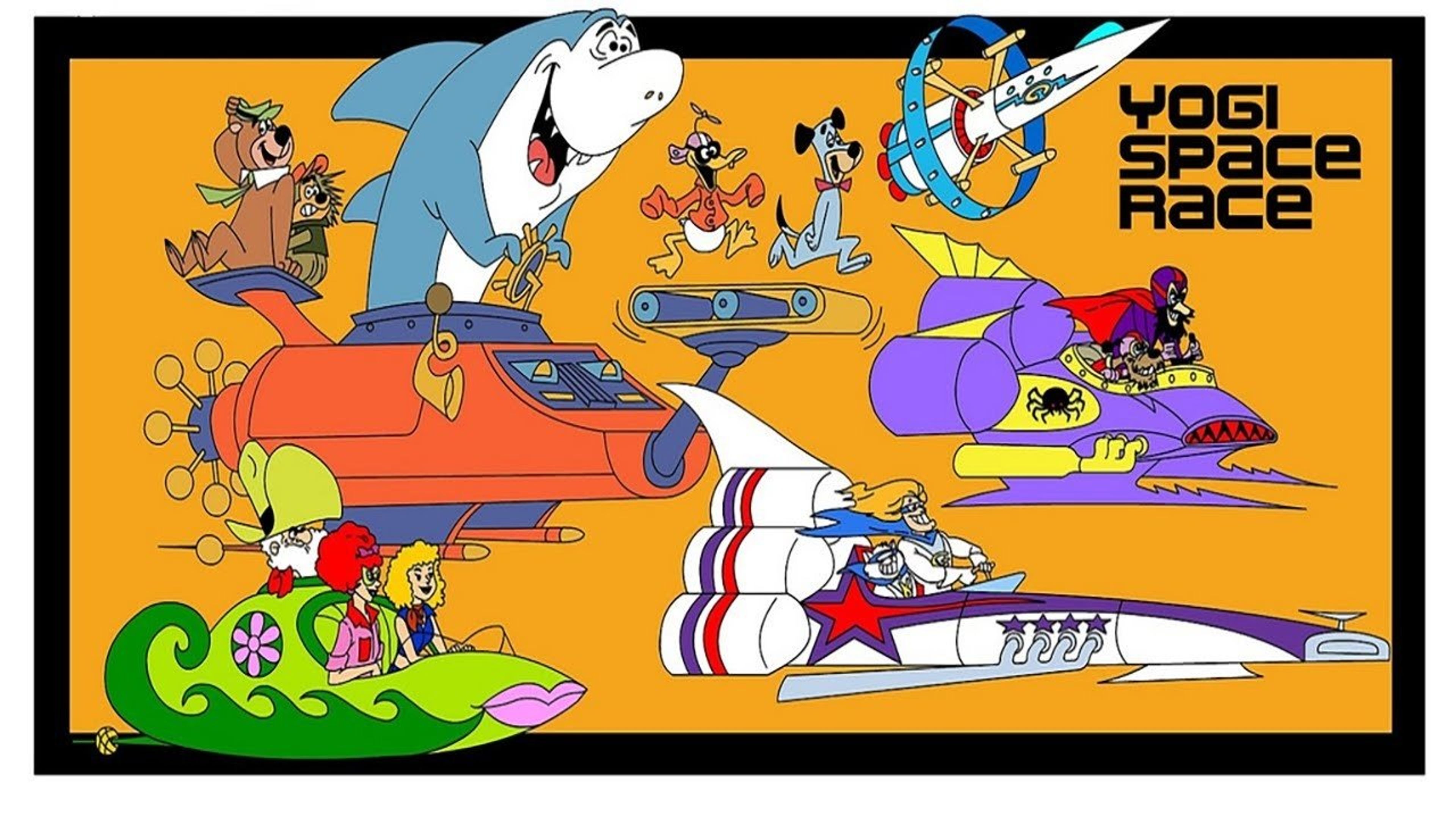 Backdrop of Yogi's Space Race