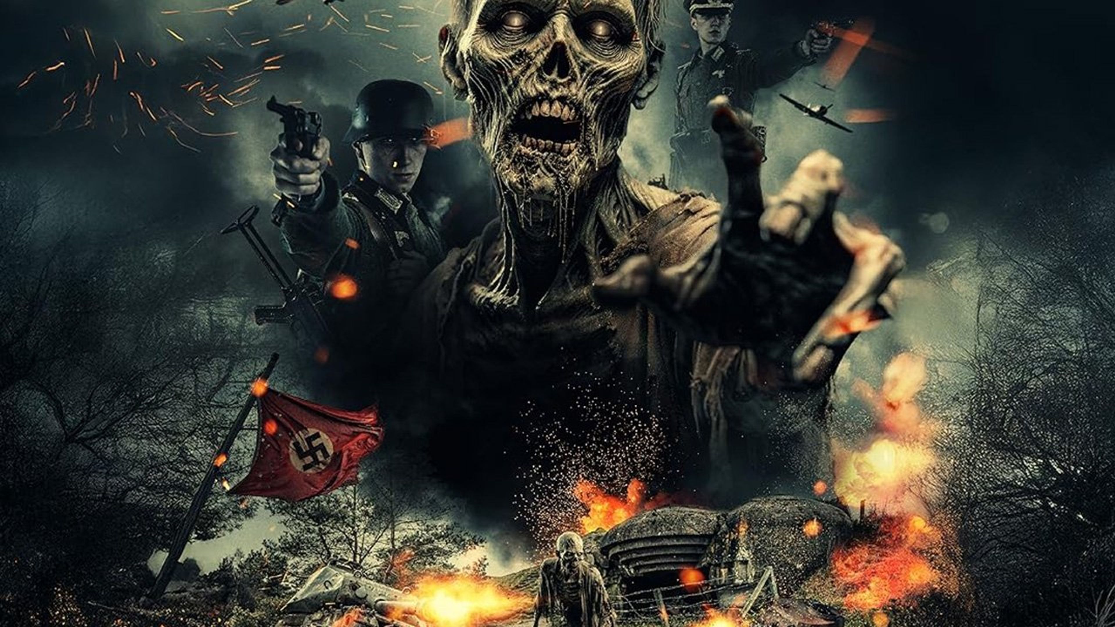 Backdrop of Zombies of the Third Reich