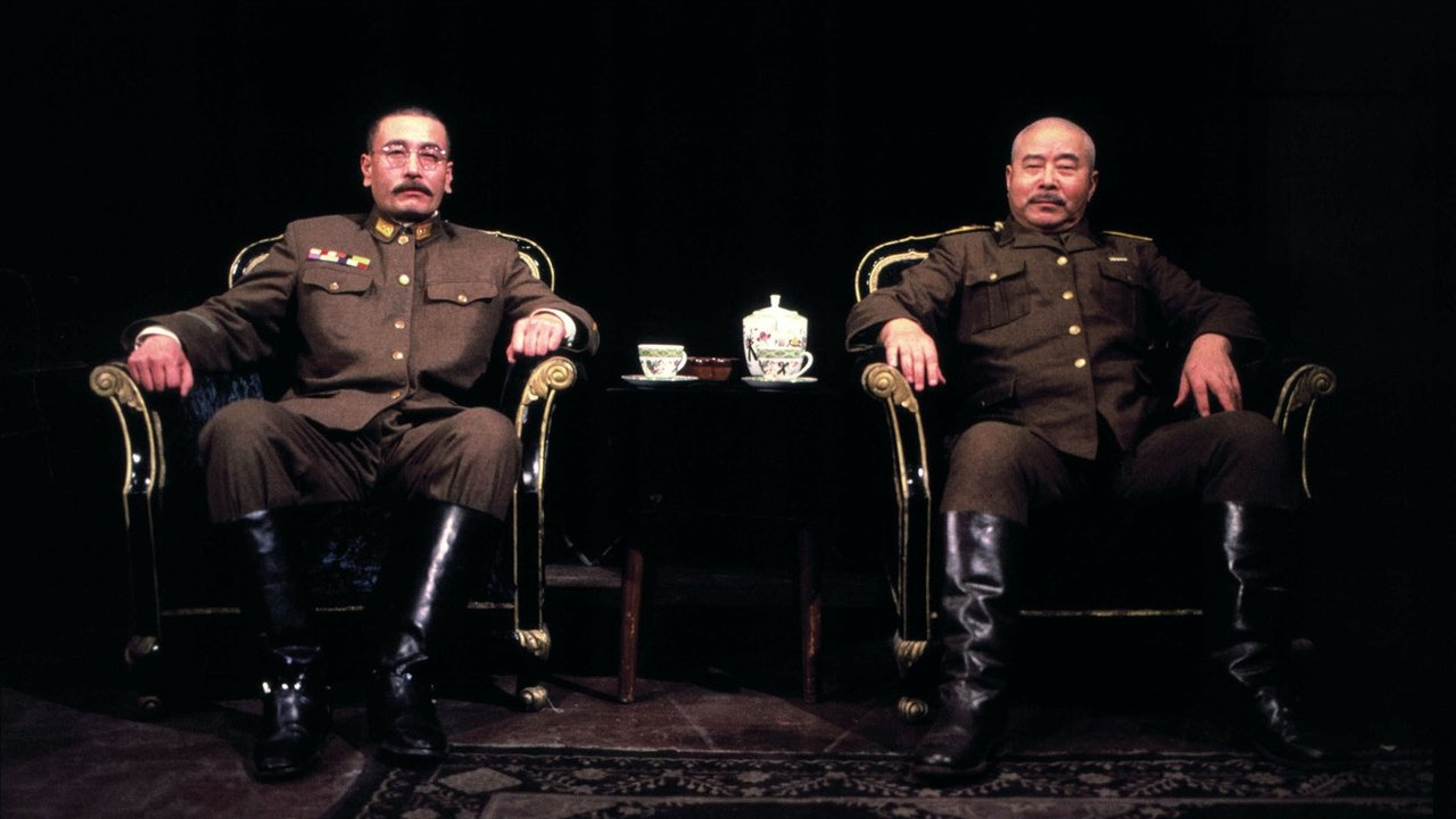 Backdrop of Men Behind the Sun