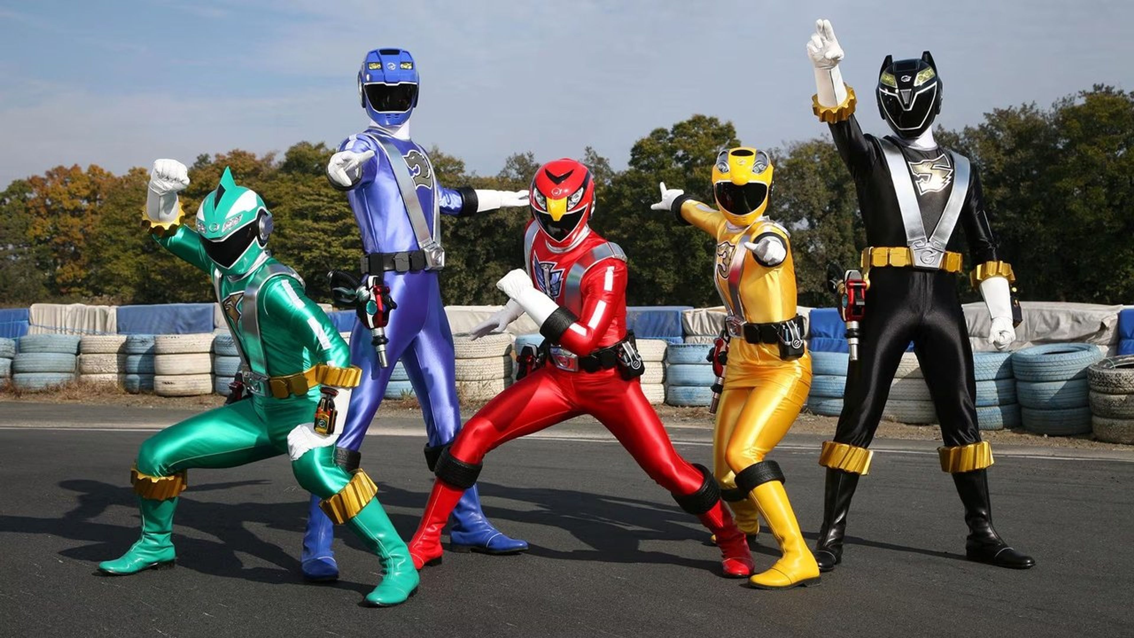 Backdrop of Engine Sentai Go-Onger