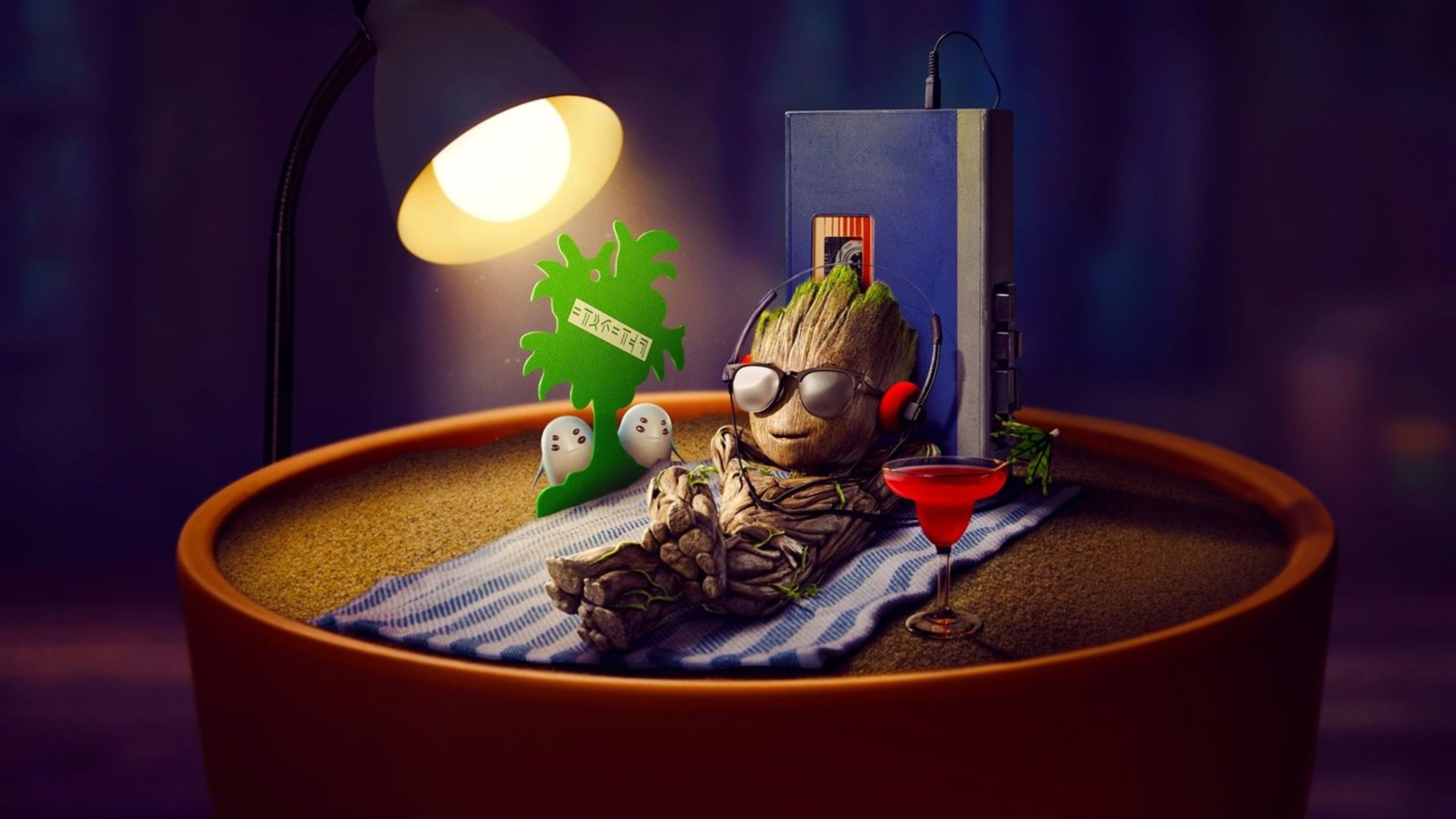 Backdrop of I Am Groot