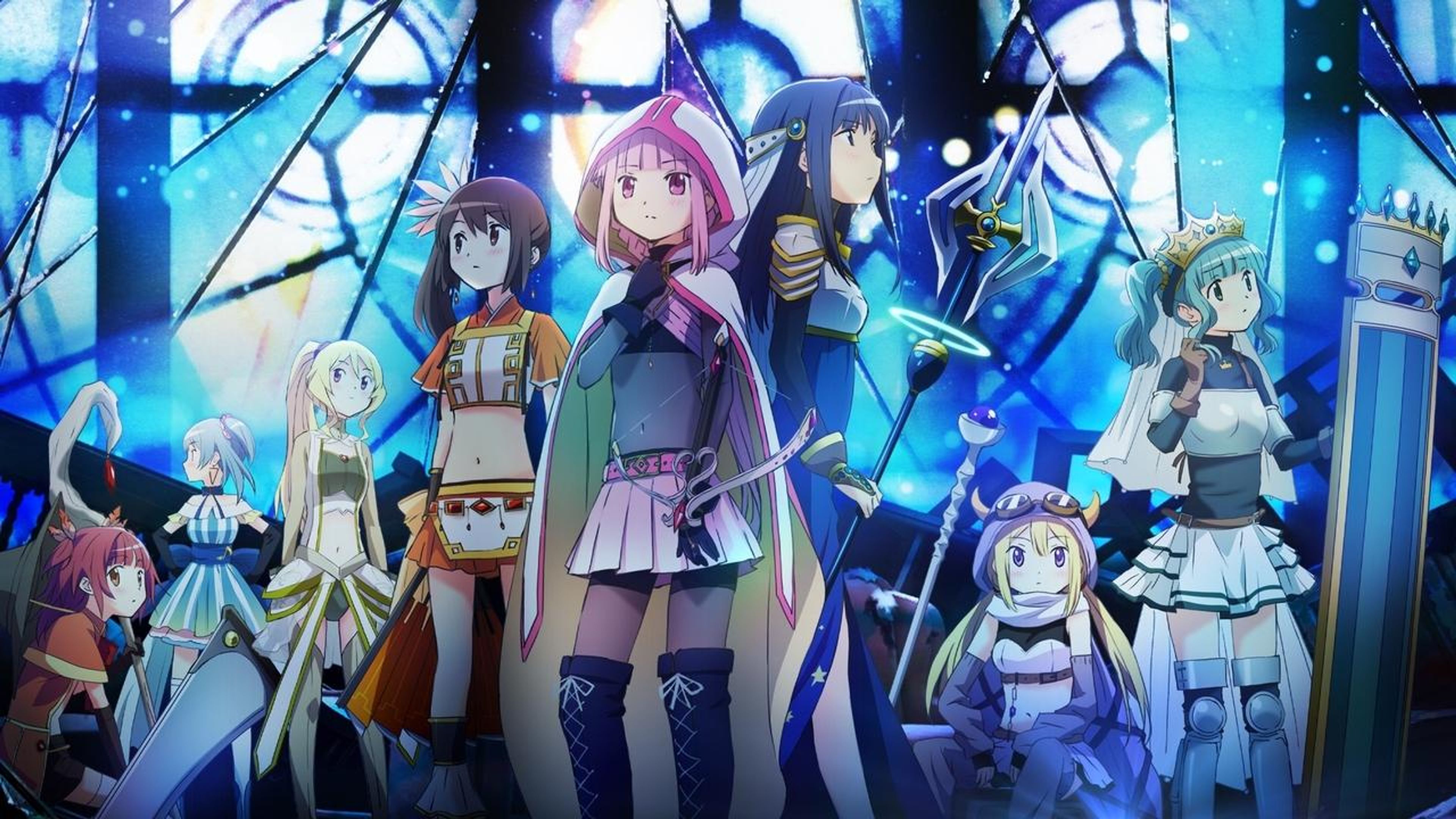Backdrop of Magia Record: Puella Magi Madoka Magica Side Story
