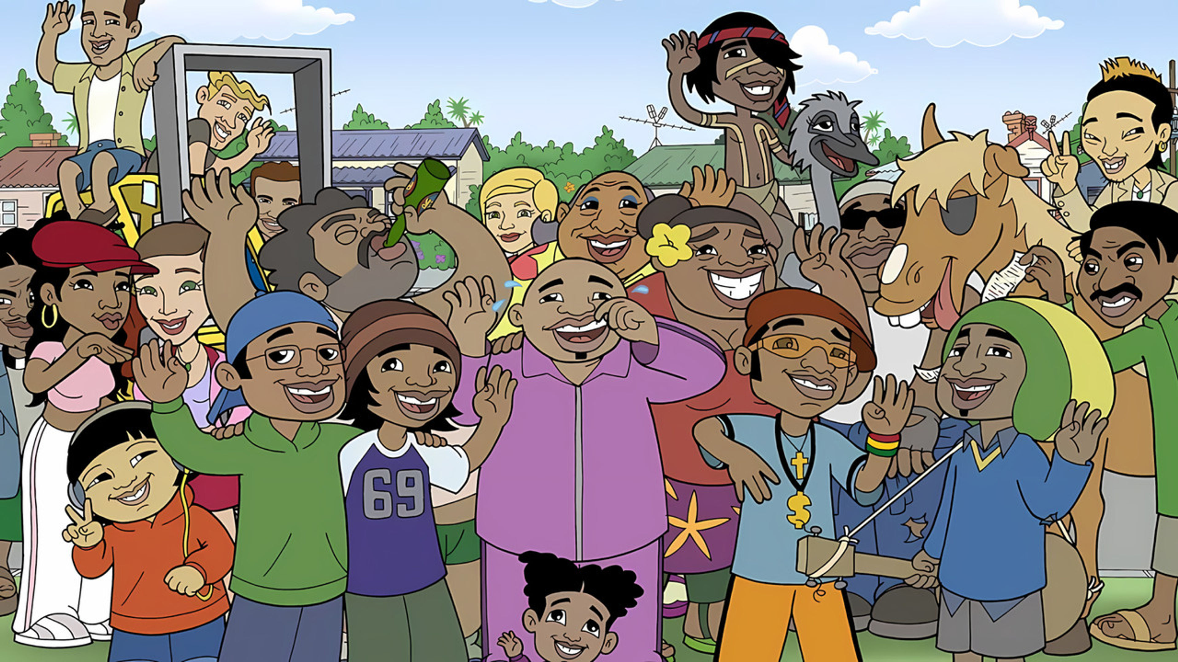 Backdrop of bro'Town