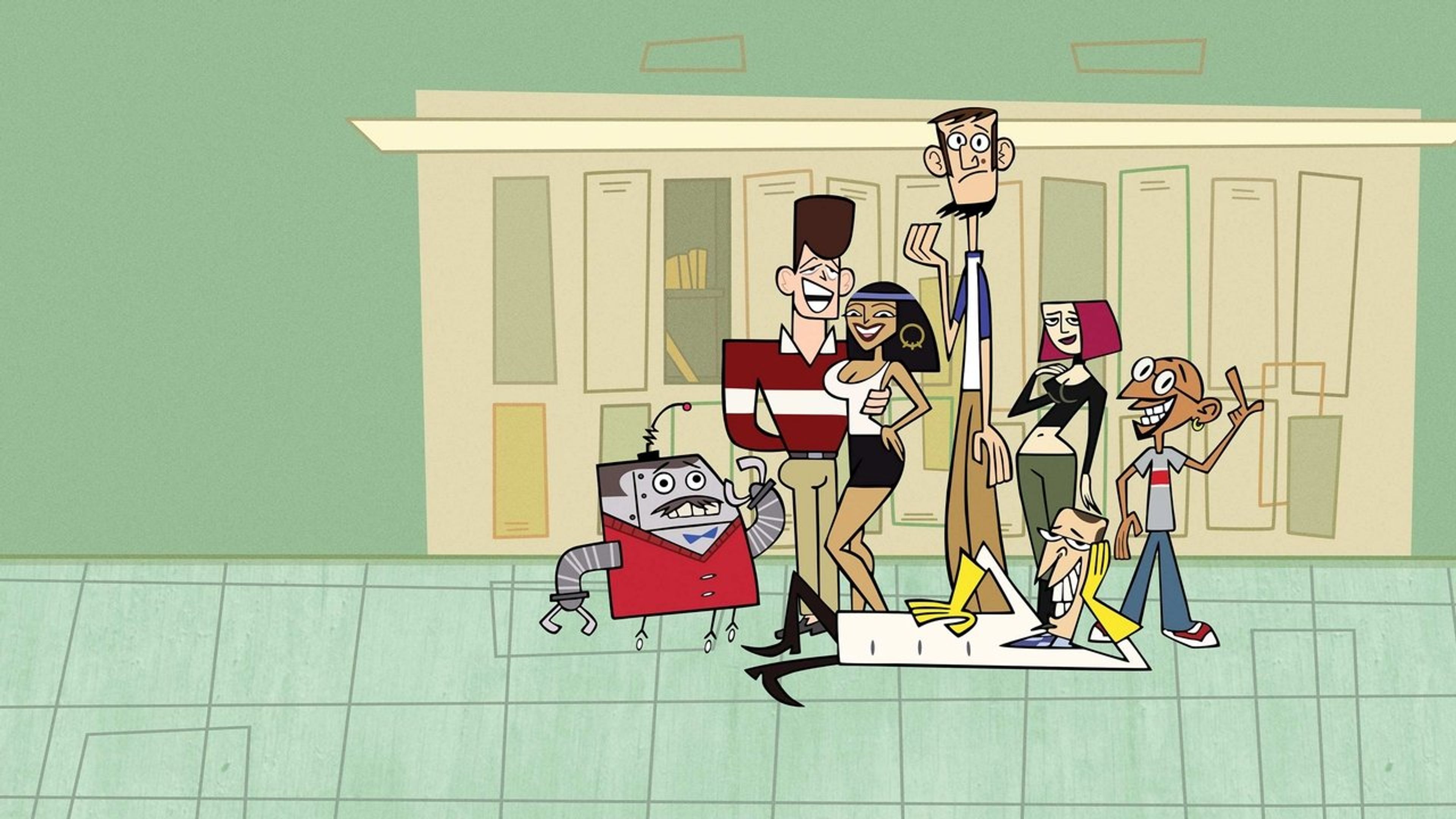 Backdrop of Clone High