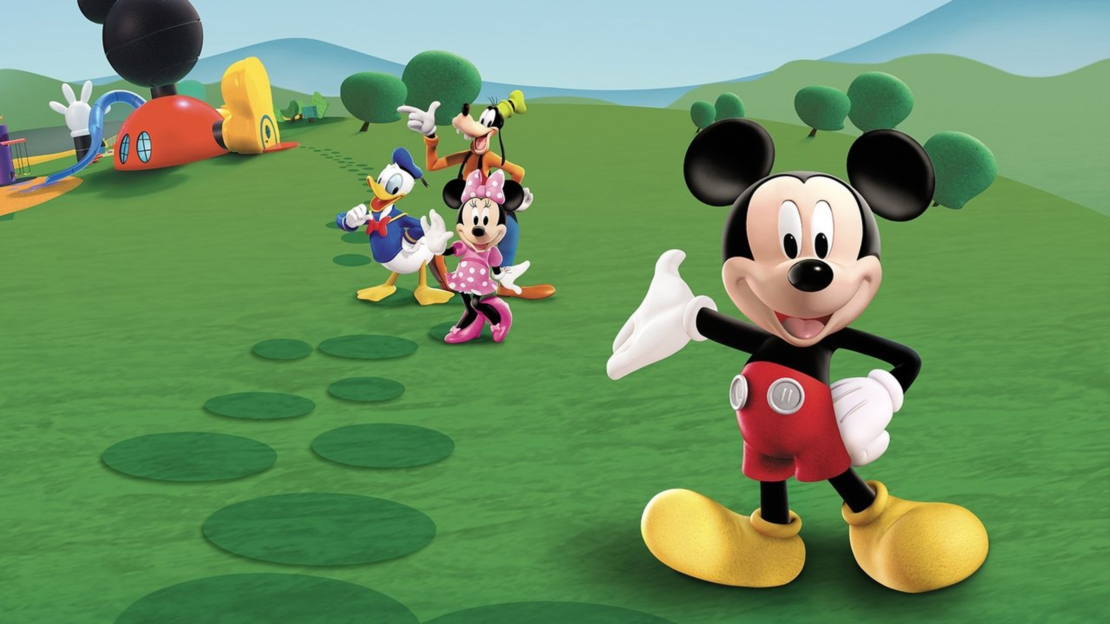 Backdrop of Mickey Mouse Clubhouse