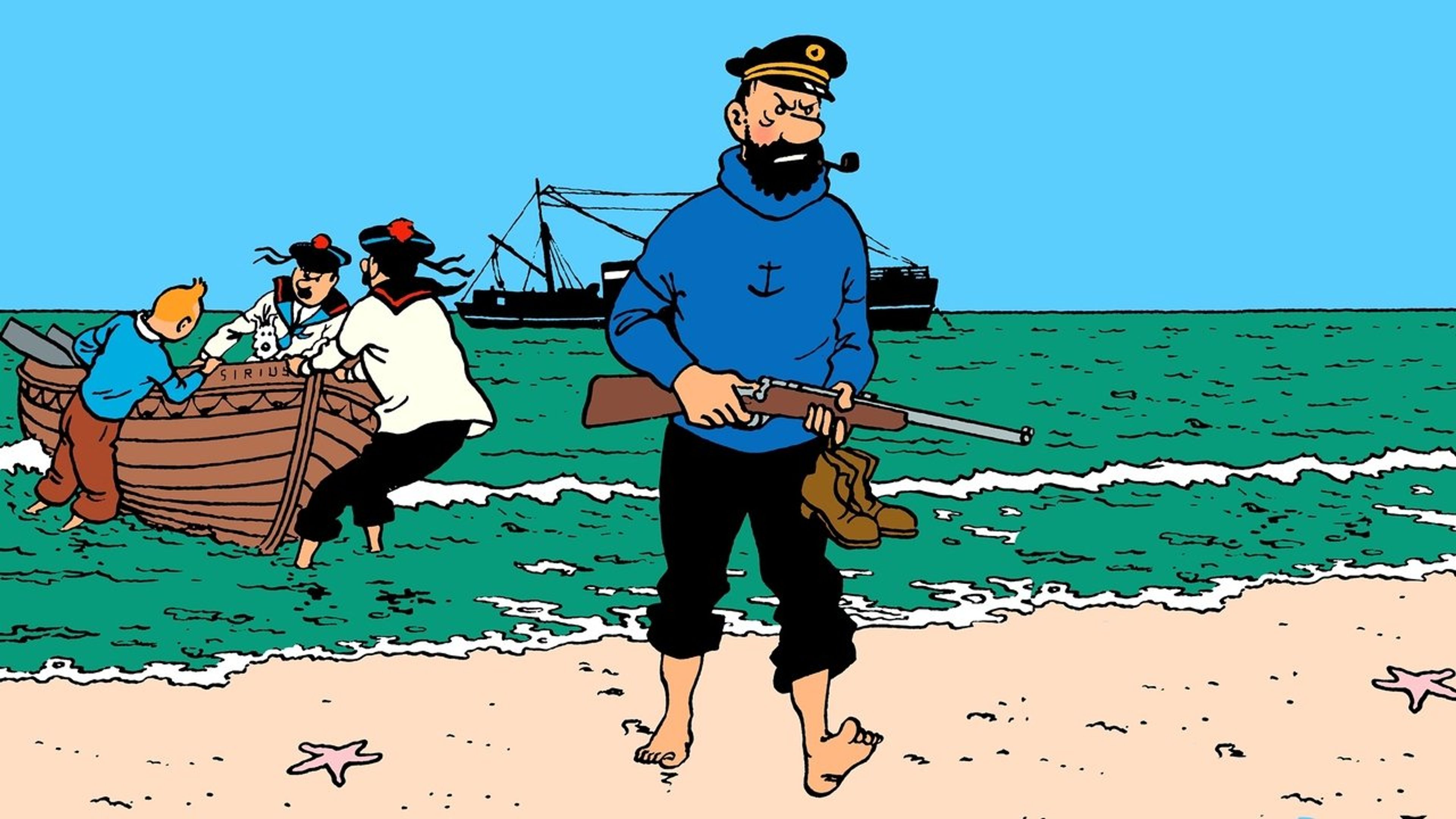Backdrop of The Adventures of Tintin