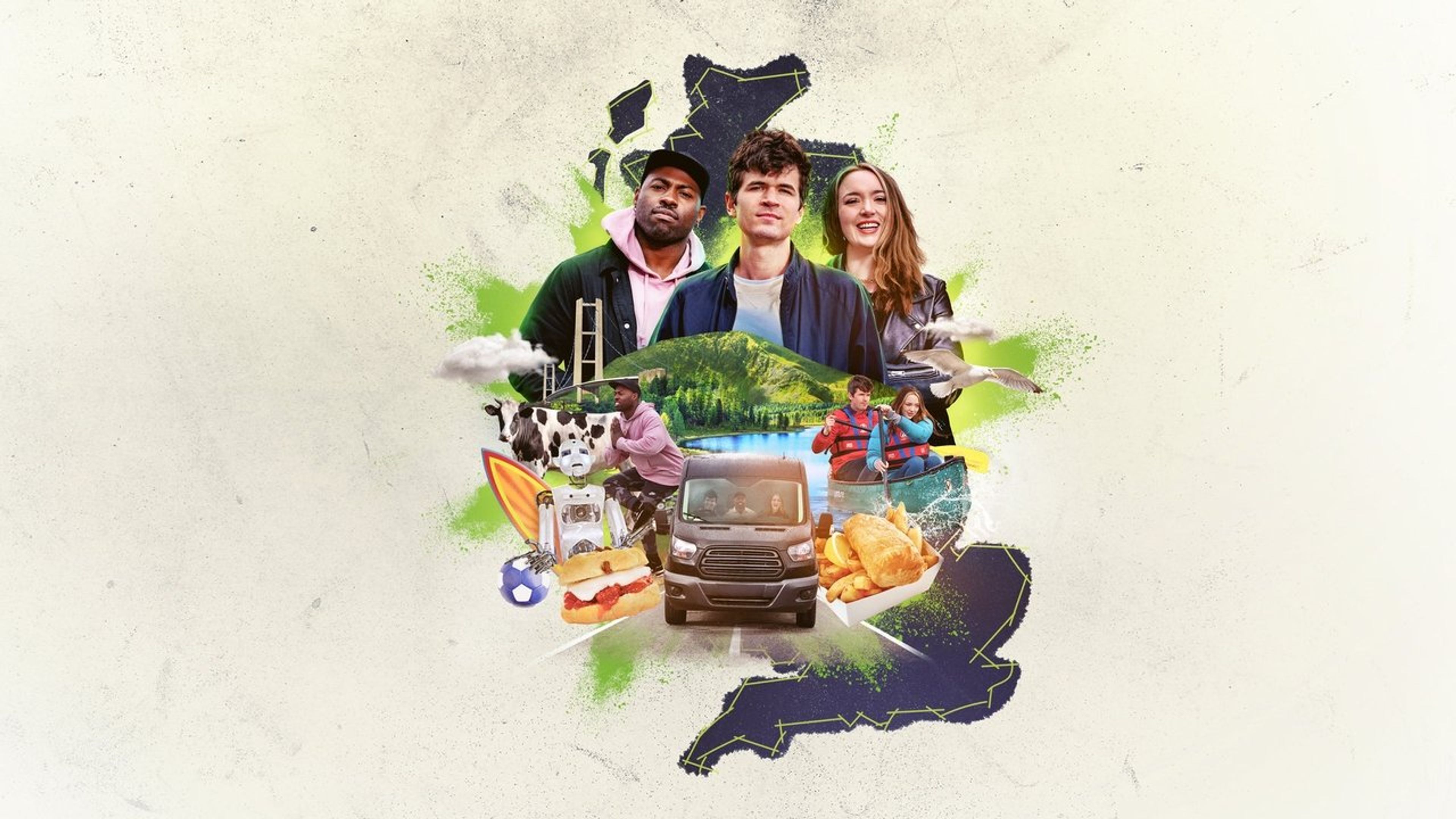 Backdrop of British as Folk