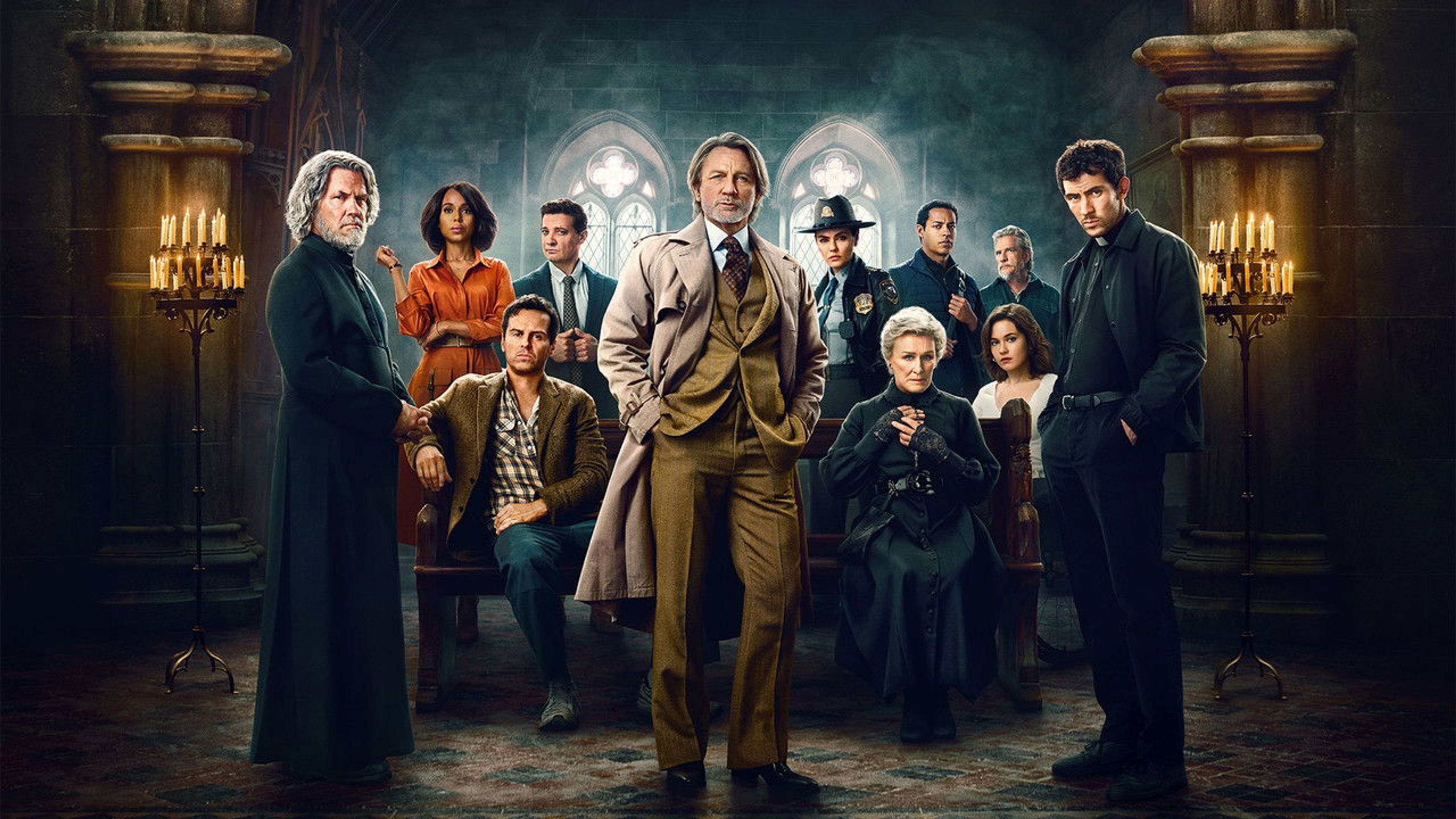 Backdrop of Wake Up Dead Man: A Knives Out Mystery