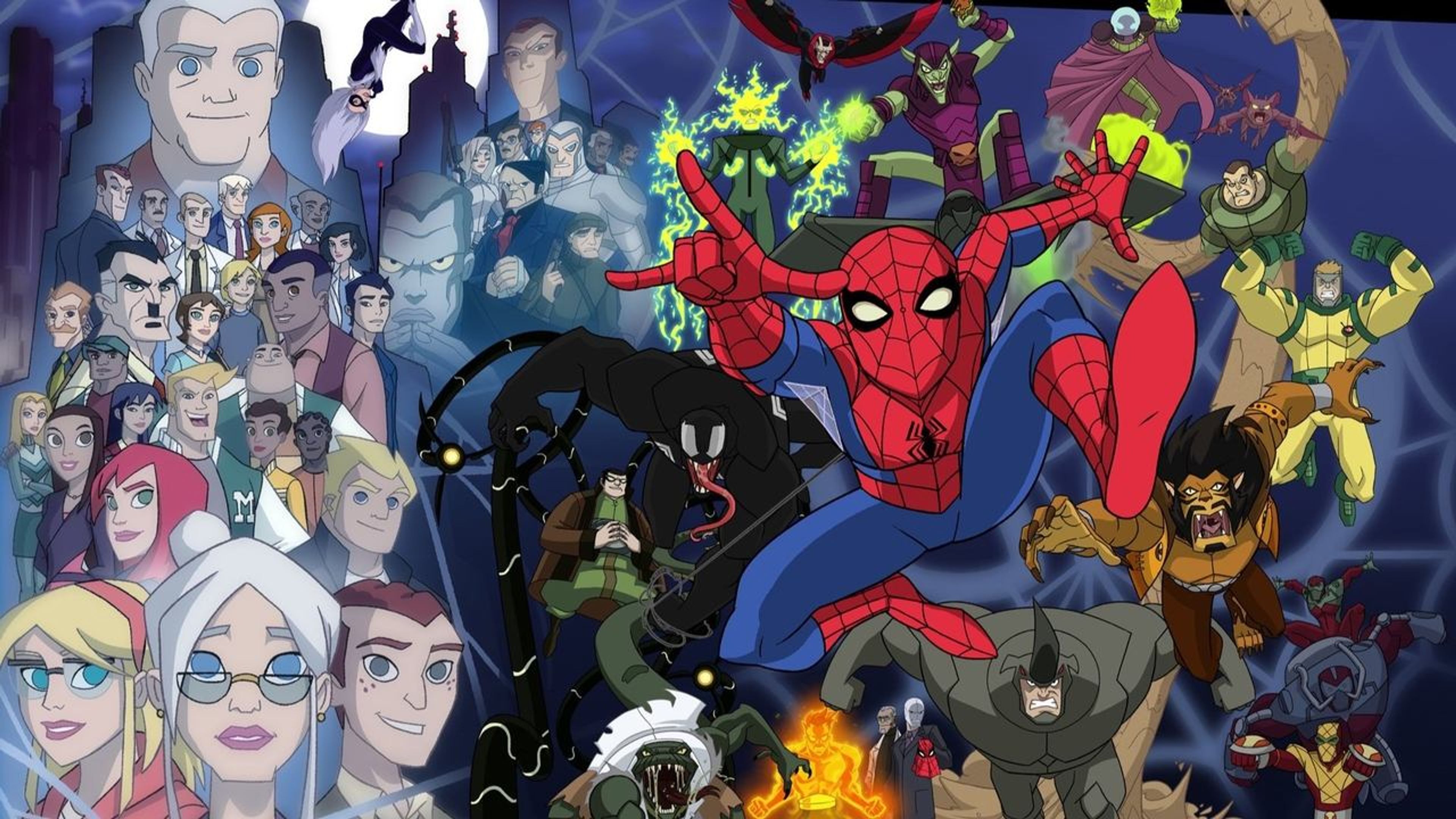 Backdrop of The Spectacular Spider-Man