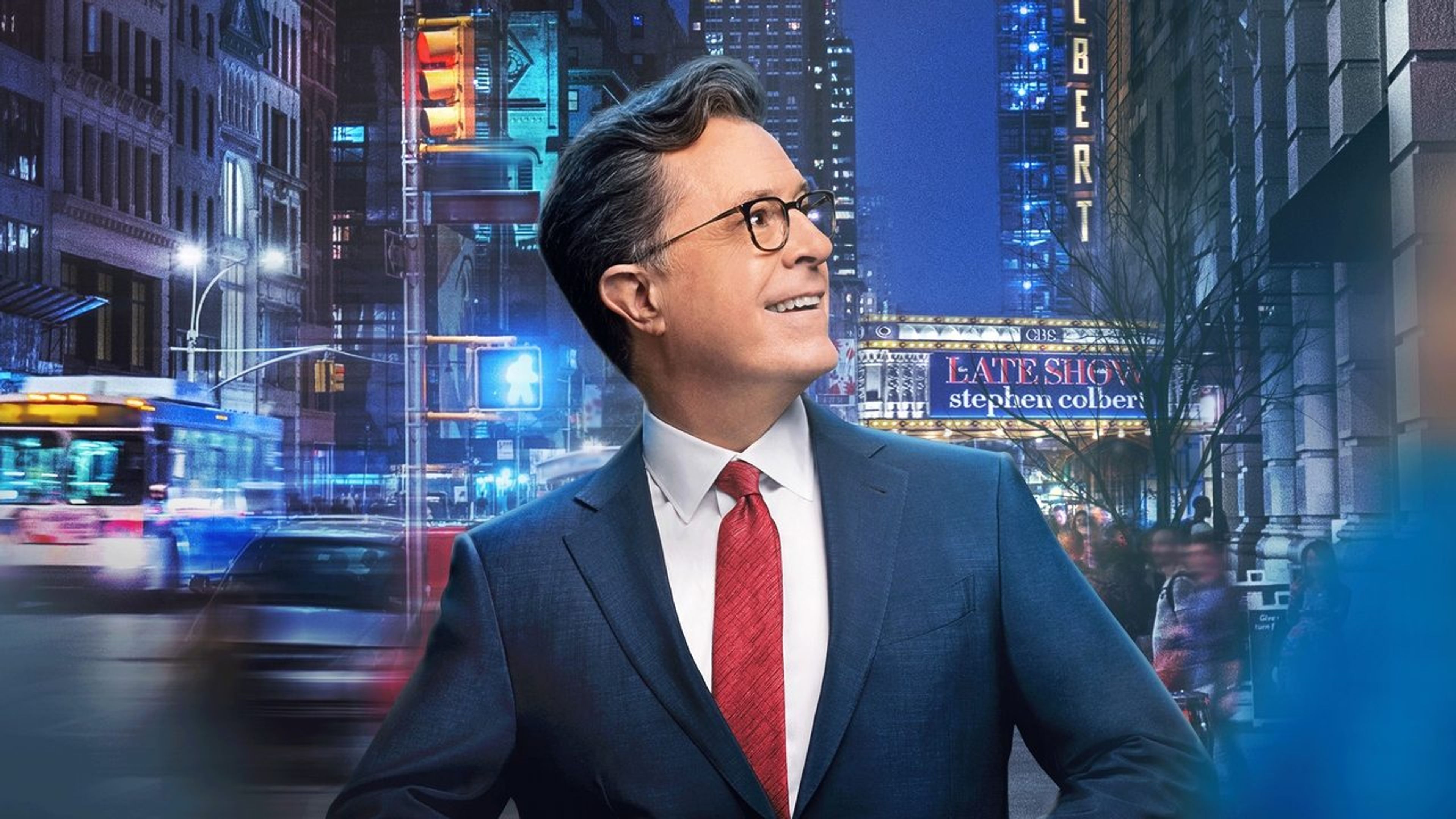Backdrop of The Late Show with Stephen Colbert