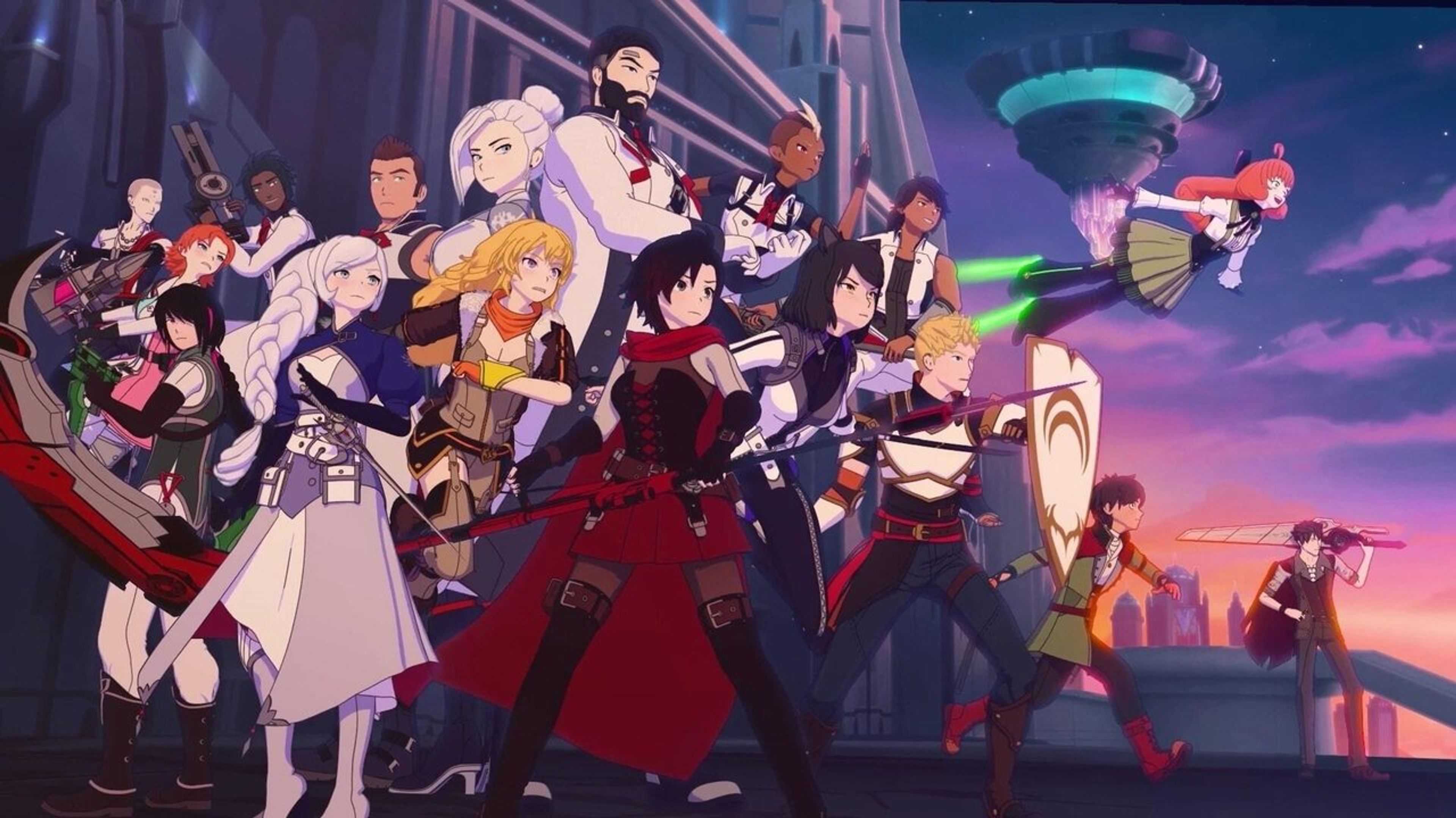 Backdrop of RWBY