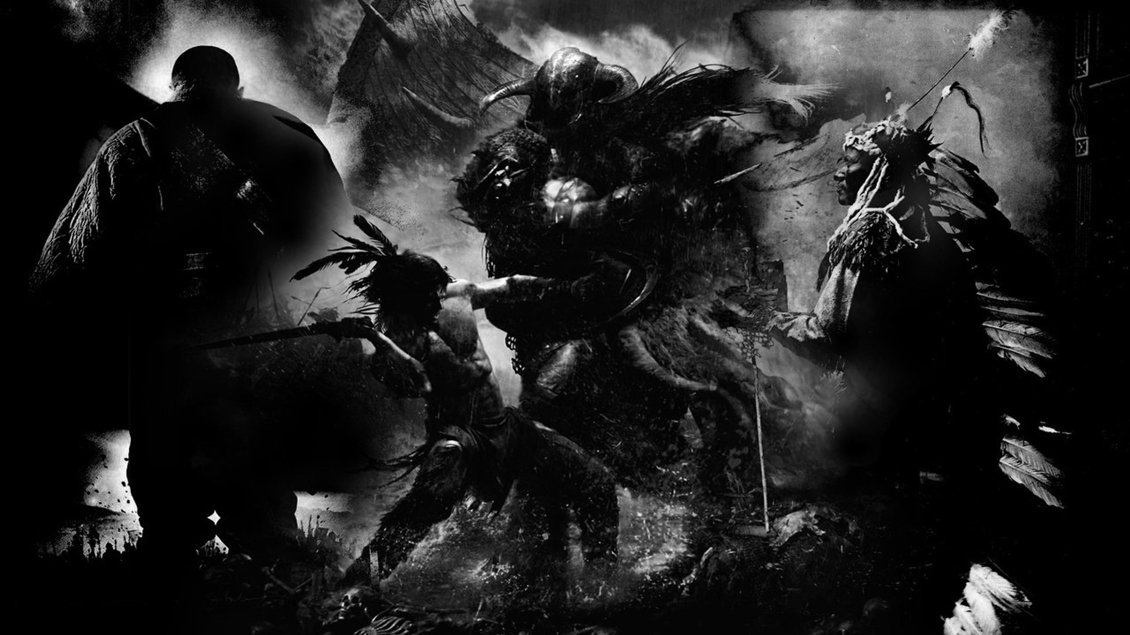 Backdrop of Deadliest Warrior