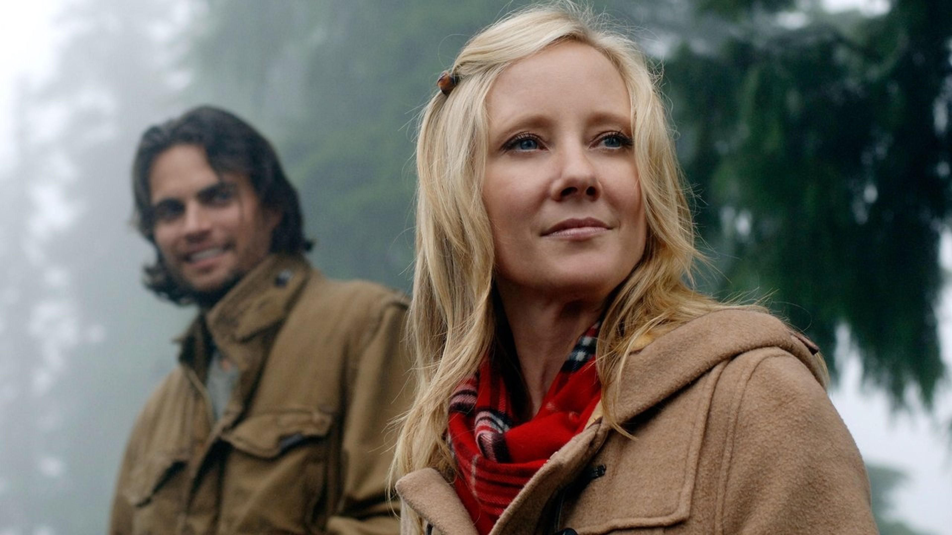 Backdrop of Men in Trees