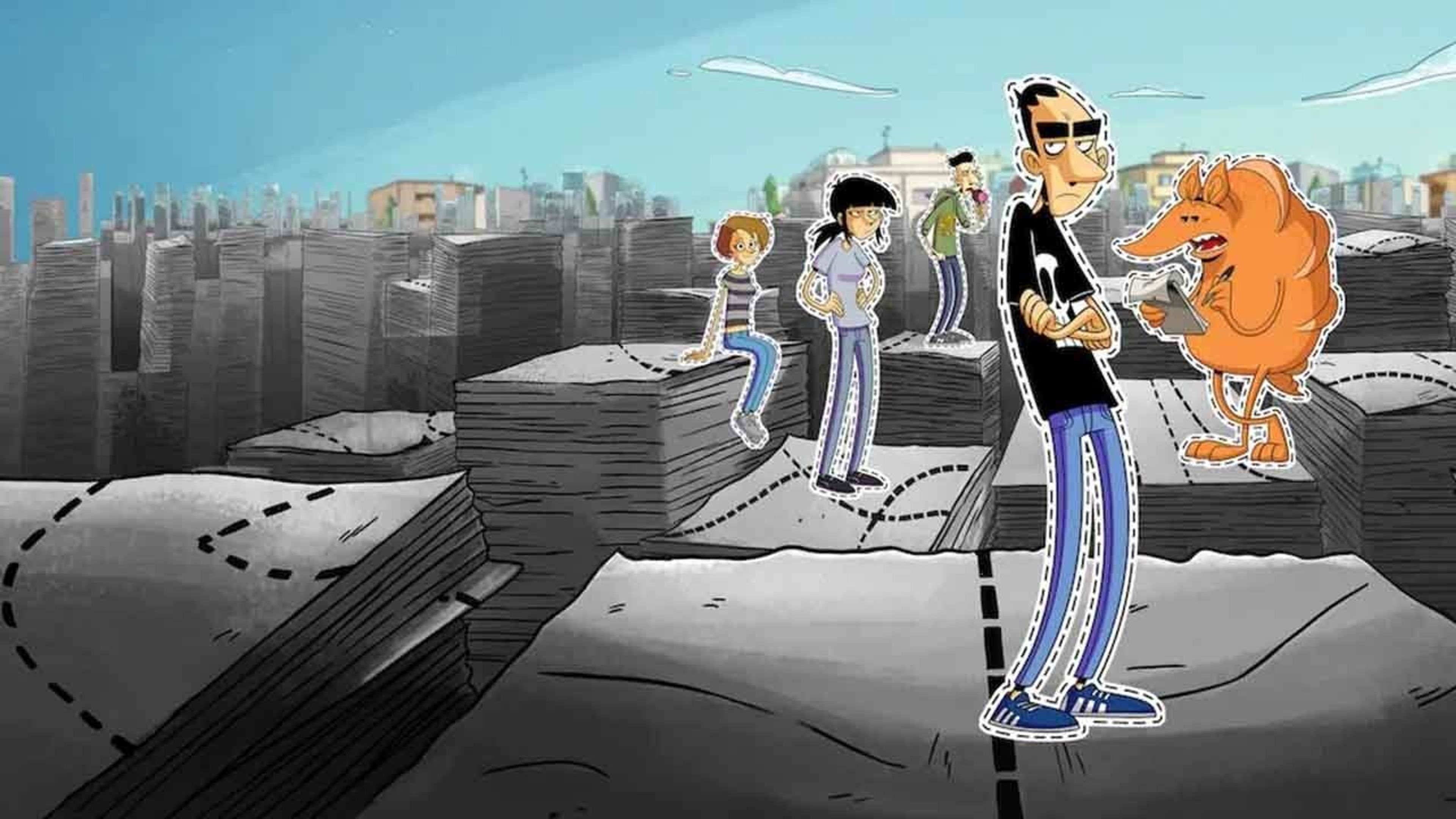 Backdrop of Tear Along the Dotted Line