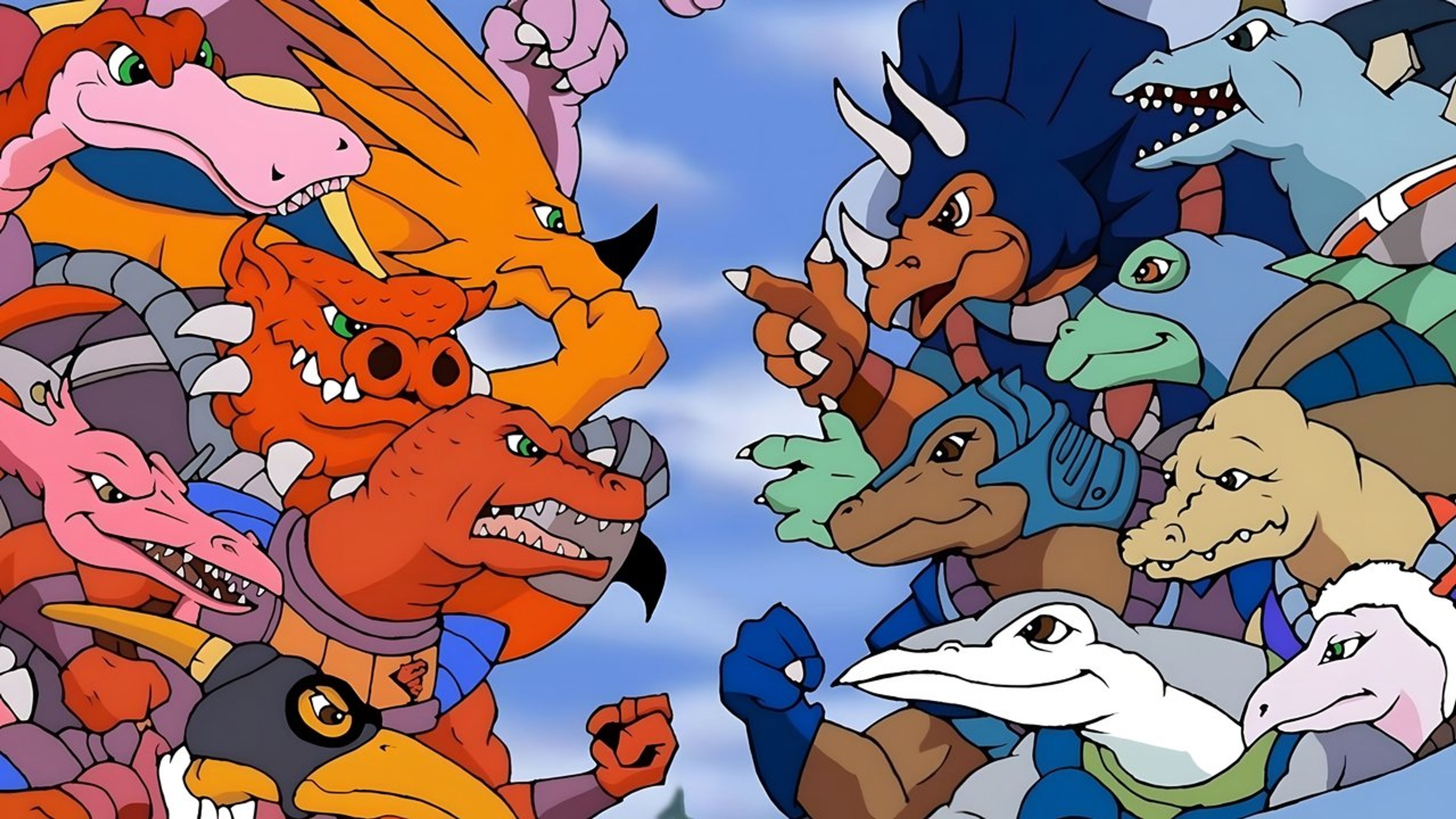 Backdrop of Dinosaucers