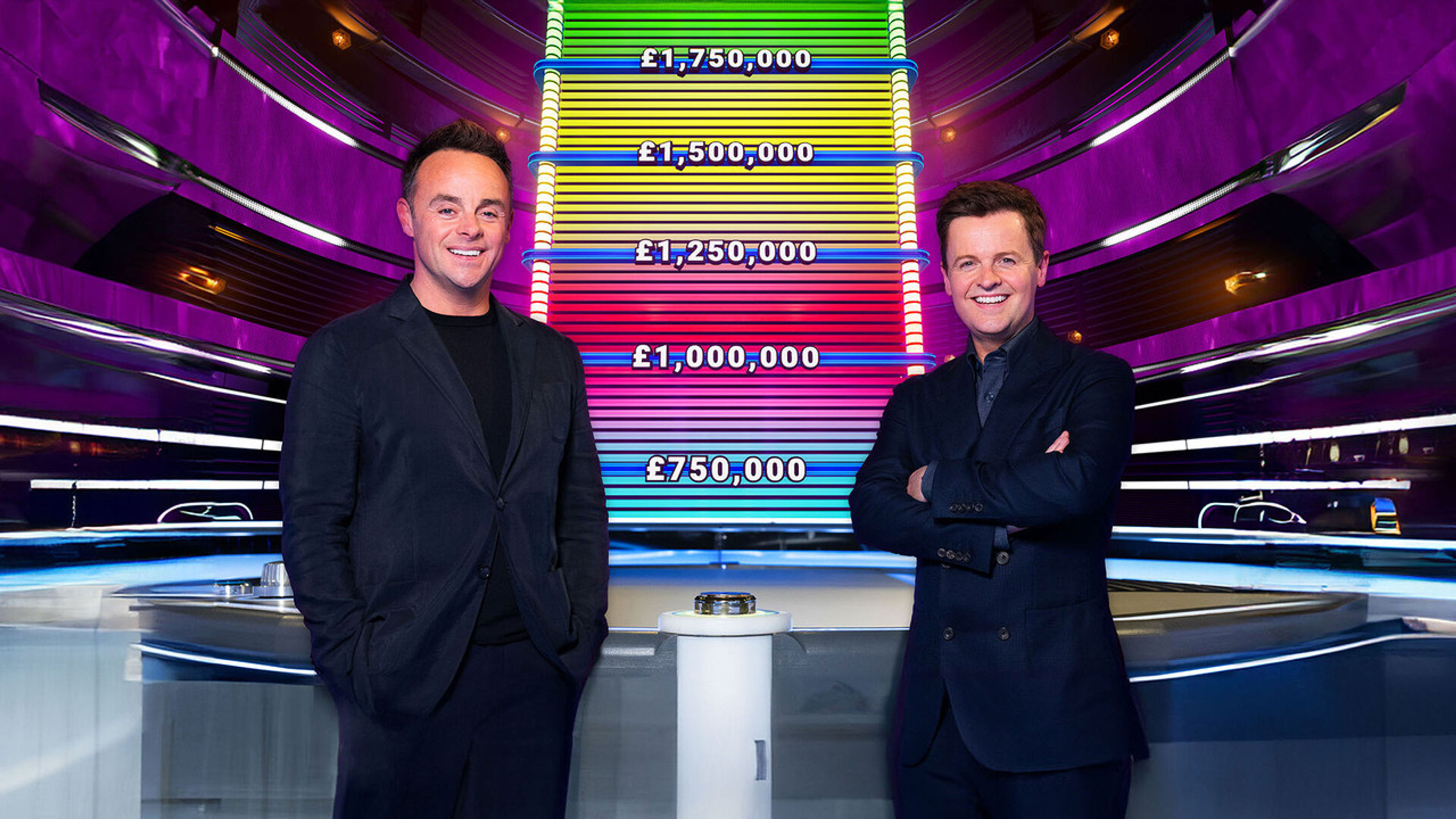 Backdrop of Ant & Dec's Limitless Win