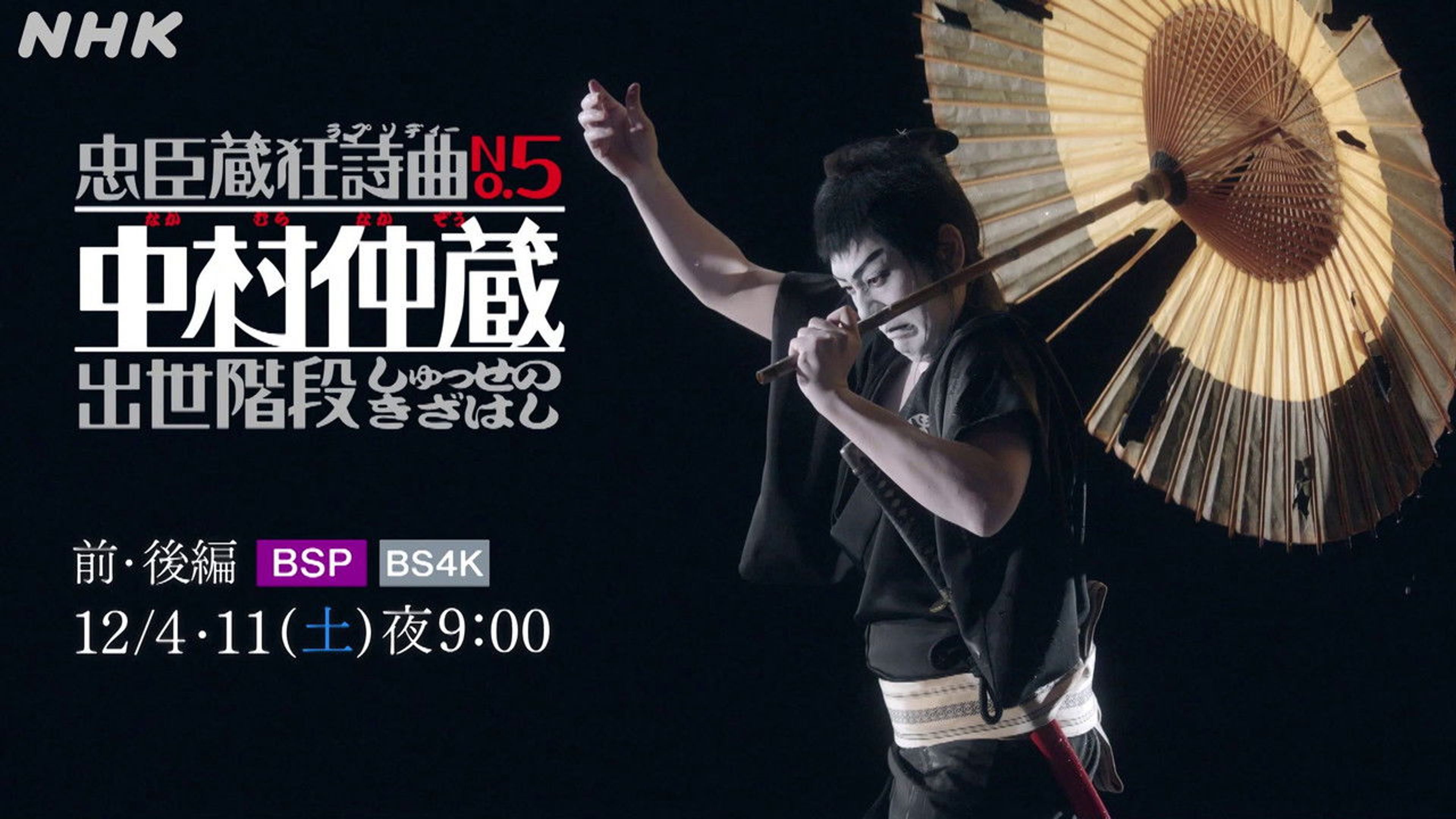 Backdrop of Chushingura Rhapsody No. 5: Nakamura Nakazo - Shusse no Kizahashi