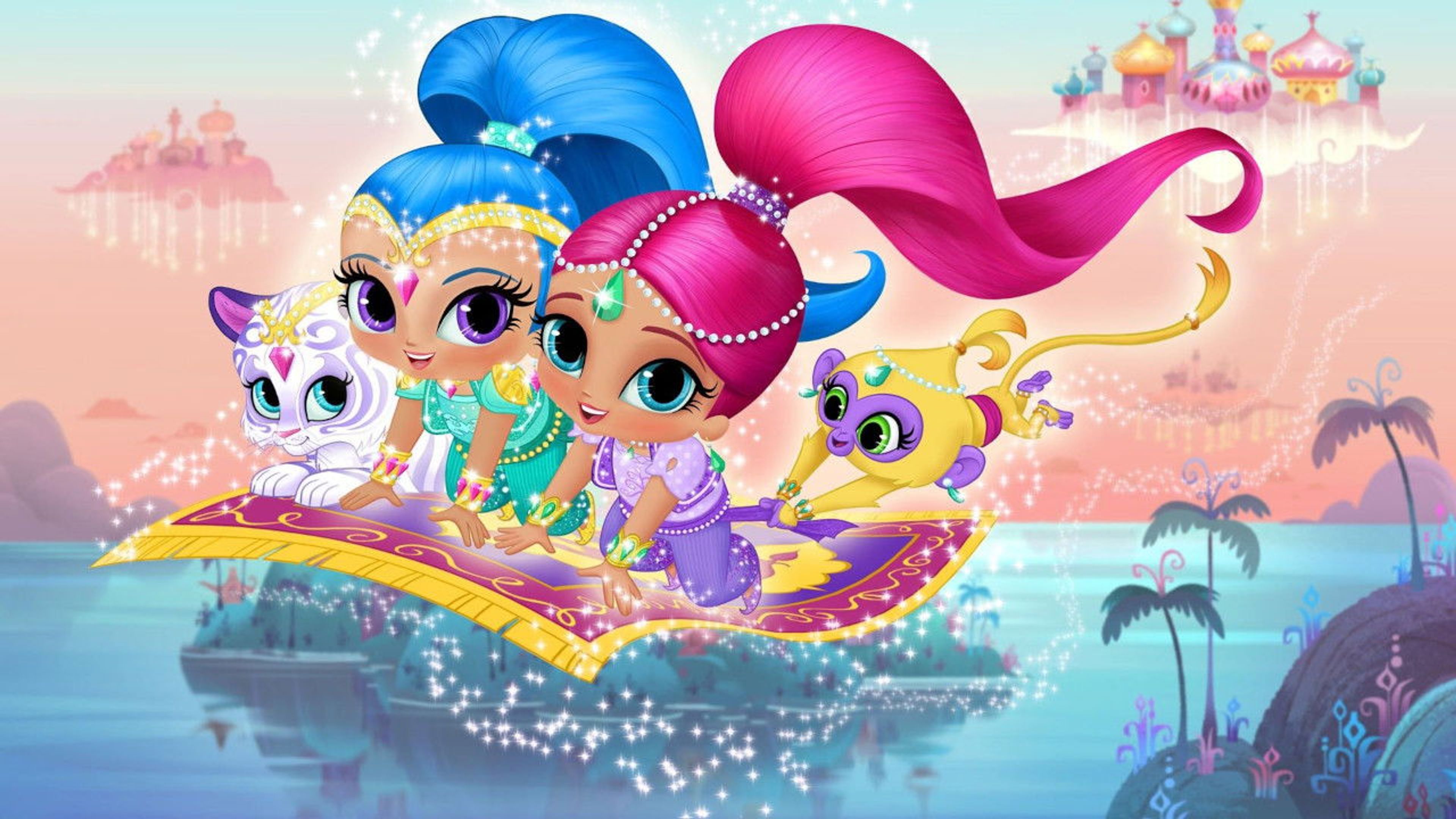 Backdrop of Shimmer and Shine: Legend of the Dragon Treasure