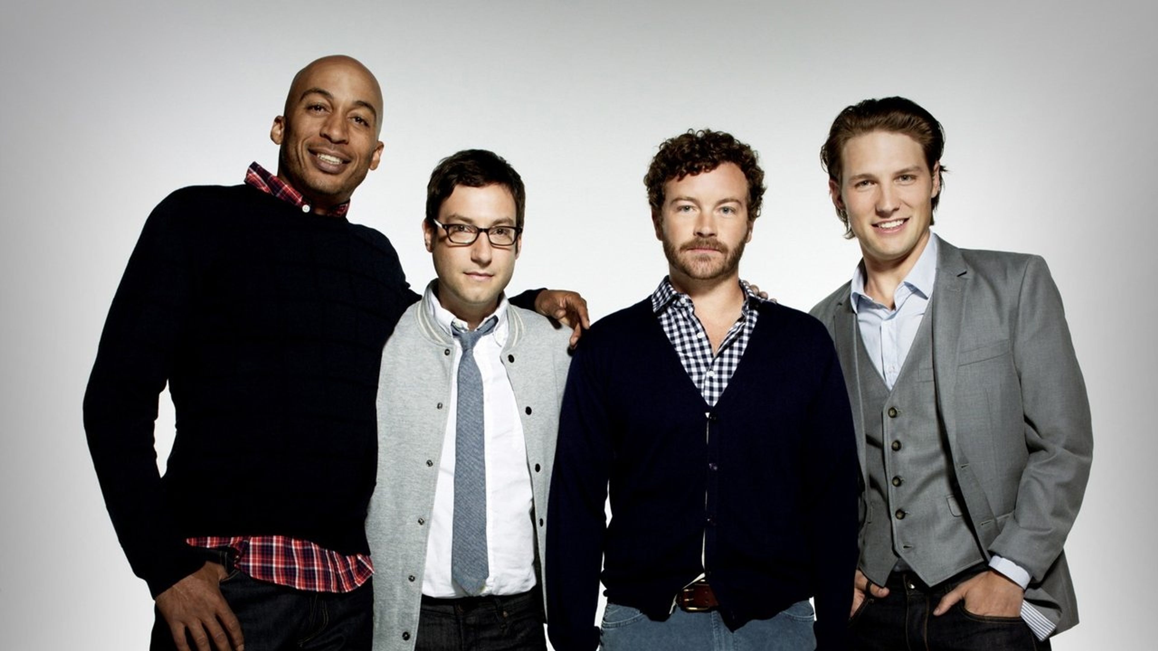 Backdrop of Men at Work