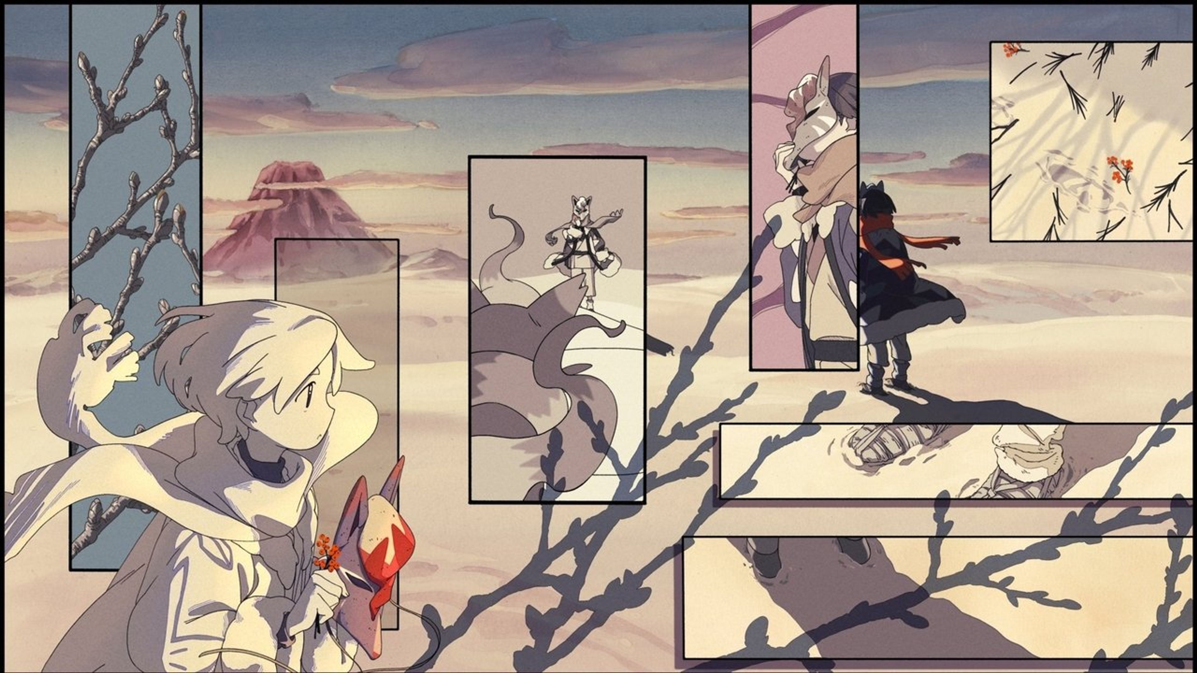 Backdrop of Pokémon: Hisuian Snow